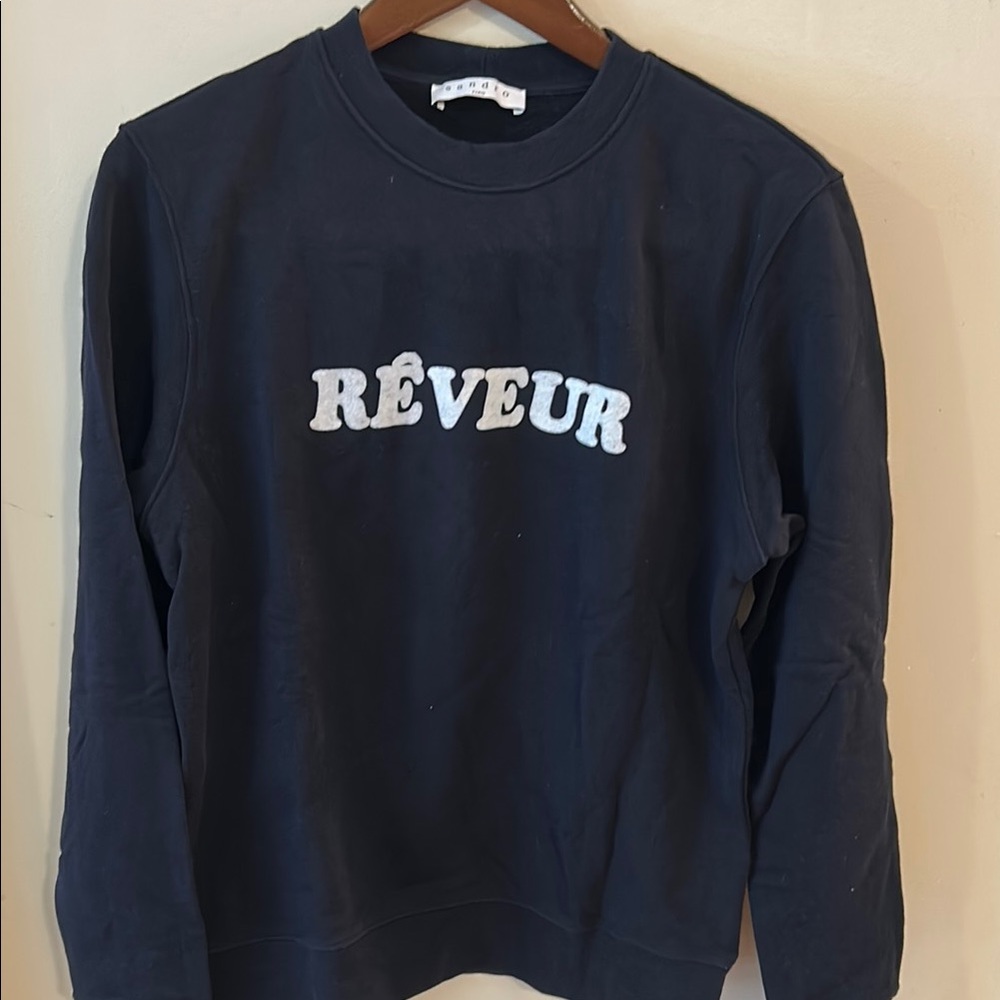 Sandro Navy Blue Sweatshirt